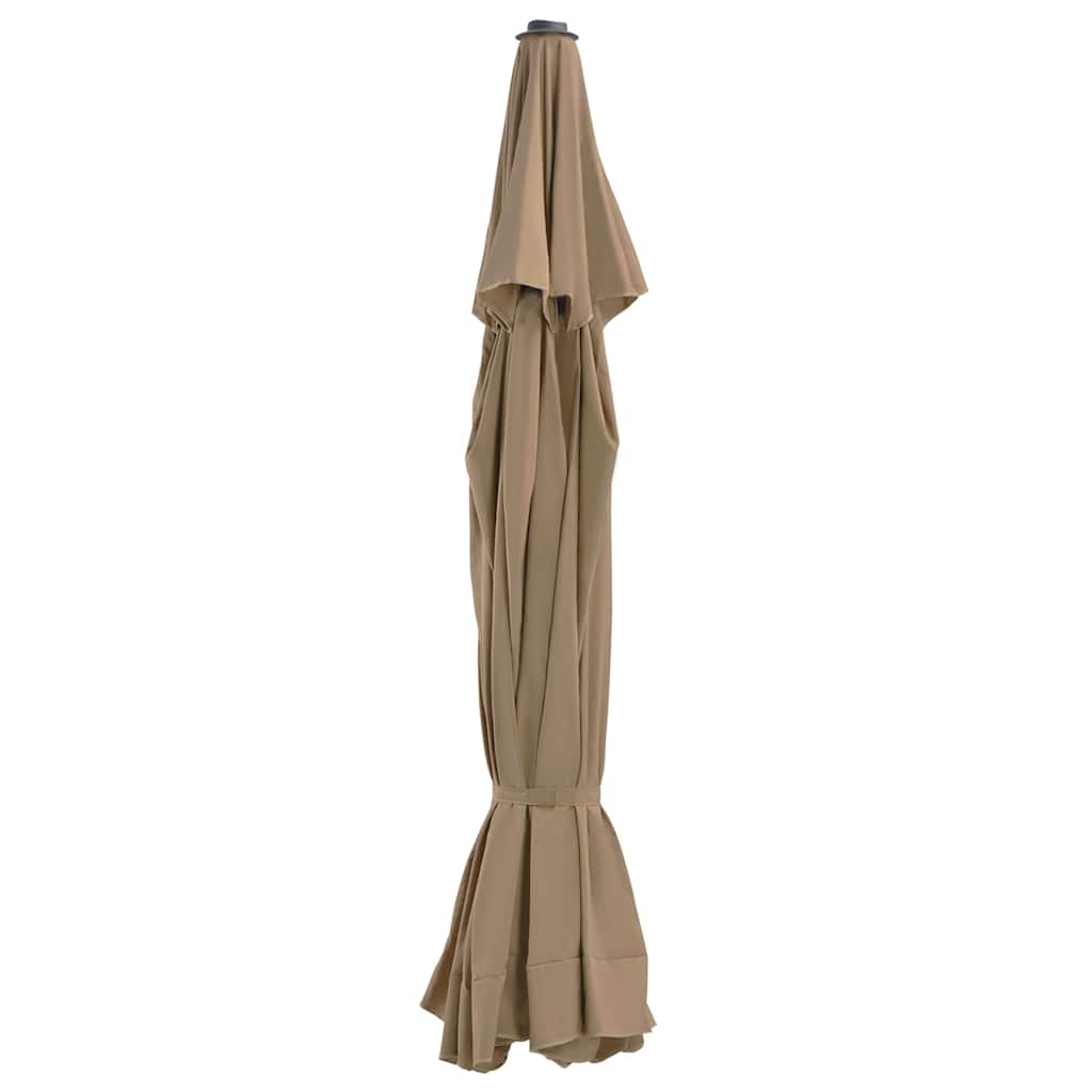 vidaXL Replacement Fabric for Outdoor Parasol Taupe 515 cm 1