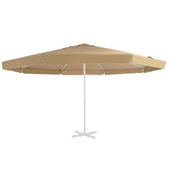 vidaXL Replacement Fabric for Outdoor Parasol Taupe 515 cm 2