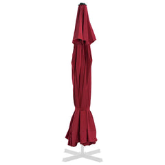 vidaXL Replacement Fabric for Outdoor Parasol Bordeaux Red 515 cm 3