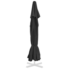 vidaXL Replacement Fabric for Outdoor Parasol Black 515 cm 4