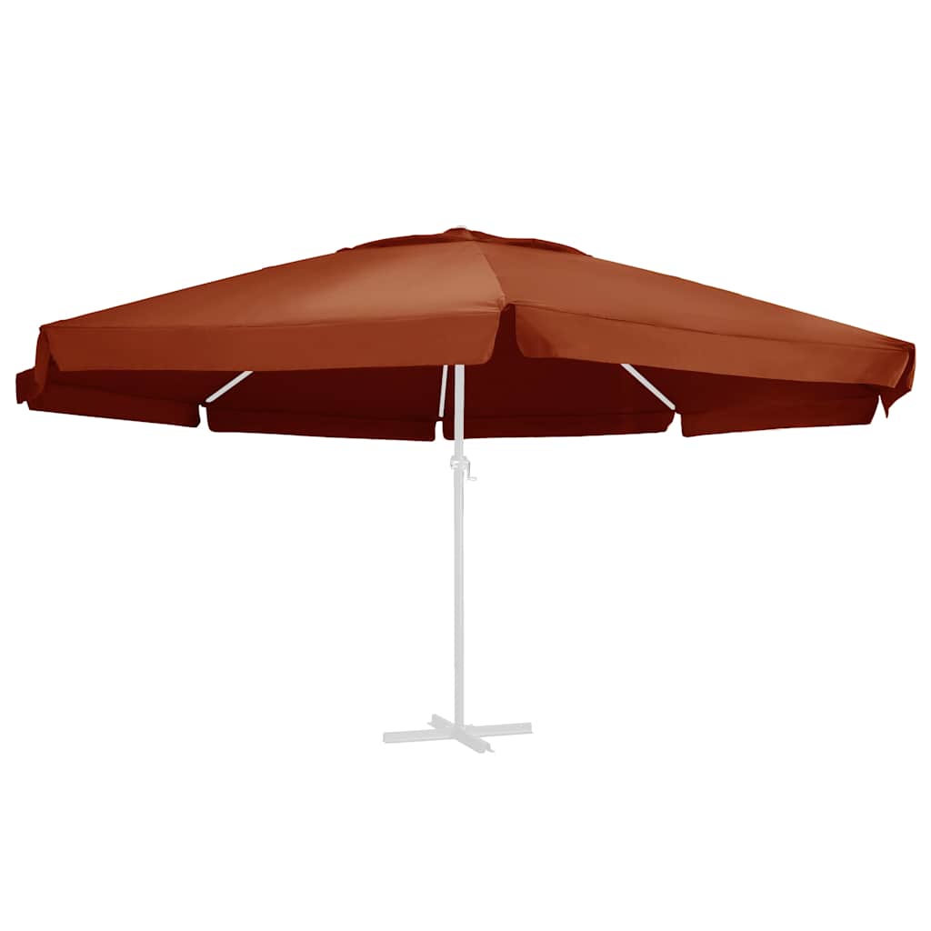 vidaXL Replacement Fabric for Outdoor Parasol Terracotta 610 cm 2