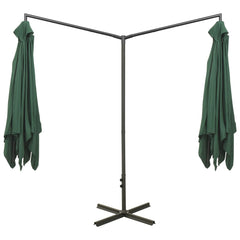 vidaXL Garden Parasol | Green | Polyester, Powder-Coated Steel | Extra Large 4