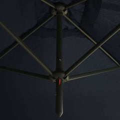 vidaXL Double Garden Parasol with Steel Pole Anthracite 600x300 cm 5