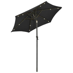 vidaXL Garden Parasol | Black and dark grey 2
