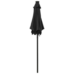 vidaXL Garden Parasol | Black and dark grey 3