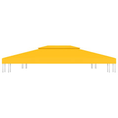 vidaXL 2-Tier Gazebo Top Cover 310 g/m² 4x3 m Yellow 3