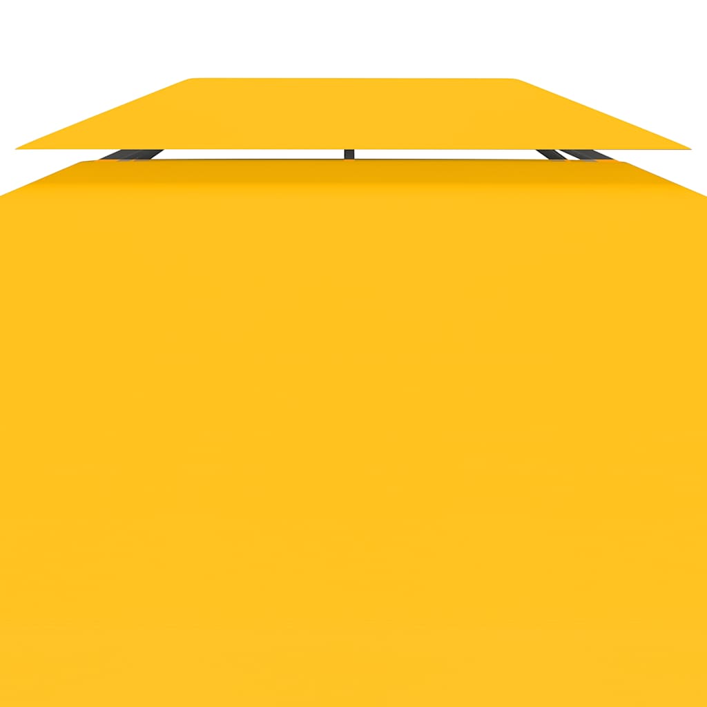 vidaXL 2-Tier Gazebo Top Cover 310 g/m² 4x3 m Yellow 5