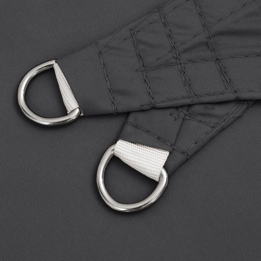 vidaXL Sunshade Sail Oxford Fabric Square 7x7 m Anthracite 6