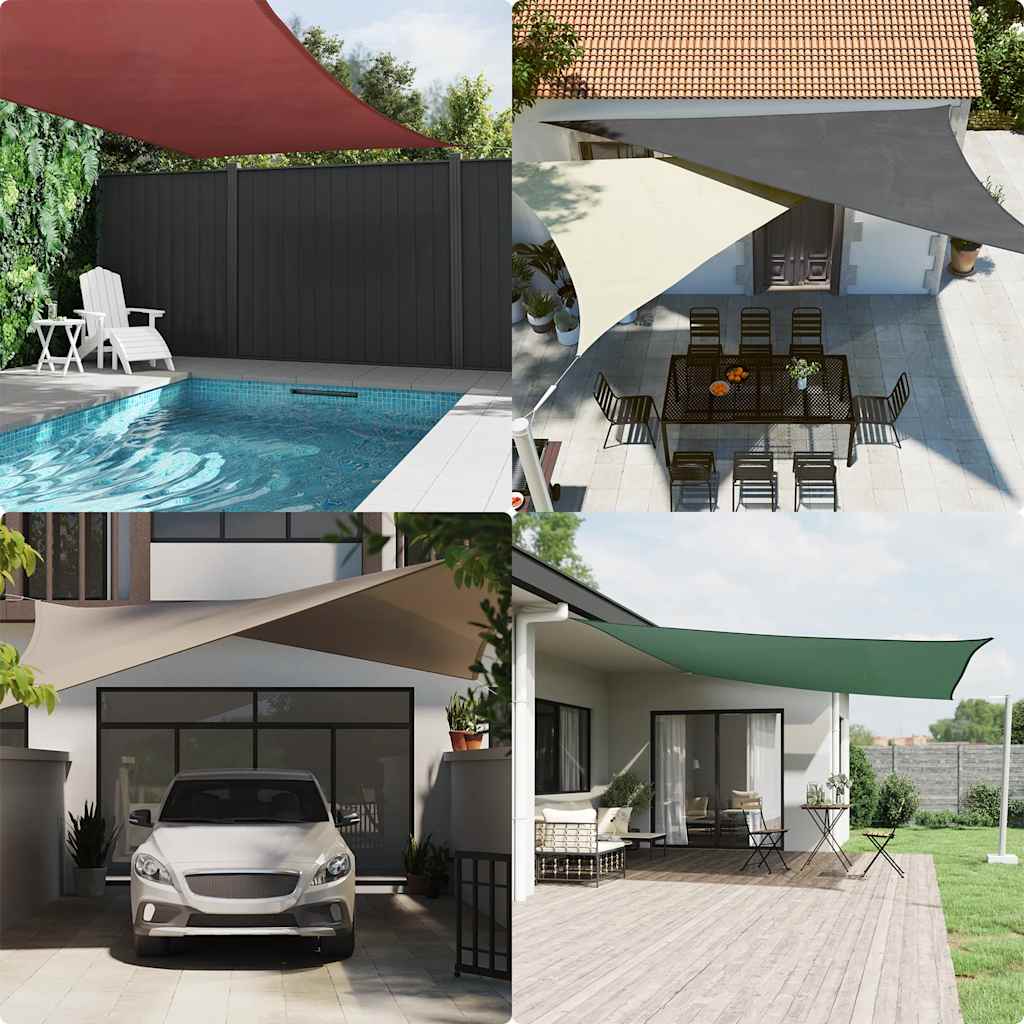 vidaXL Sunshade Sail Oxford Fabric Rectangular 5x8 m Anthracite 3