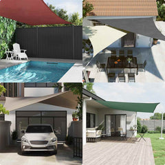vidaXL Sunshade Sail Oxford Fabric Rectangular 5x8 m Anthracite 3