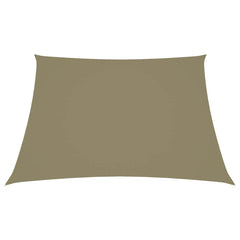 vidaXL Sunshade Sail Oxford Fabric Trapezium 2/4x3 m Beige 2
