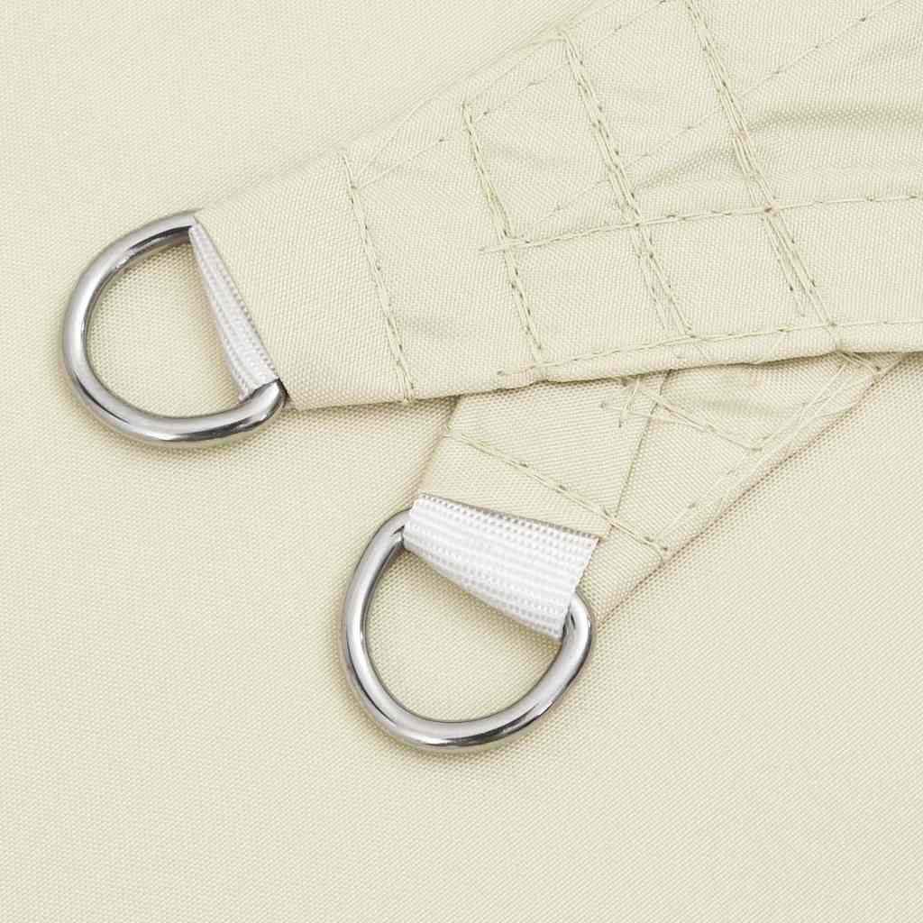 vidaXL Sunshade Sail Oxford Fabric Square 3x3 m Cream 5