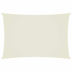 Sunshade Sail Oxford Fabric Rectangular 2.5x4.5 m Width 2.5 m Drop 4.5 m Cream