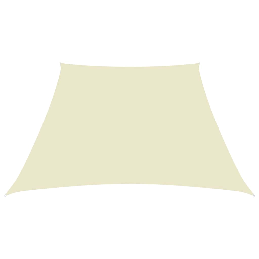 vidaXL Sunshade Sail Oxford Fabric Trapezium 2/4x3 m Cream 2