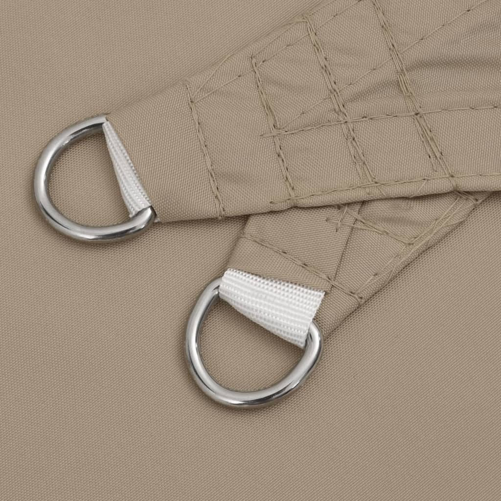 vidaXL Sunshade Sail Oxford Fabric Square 6x6 m Taupe 5