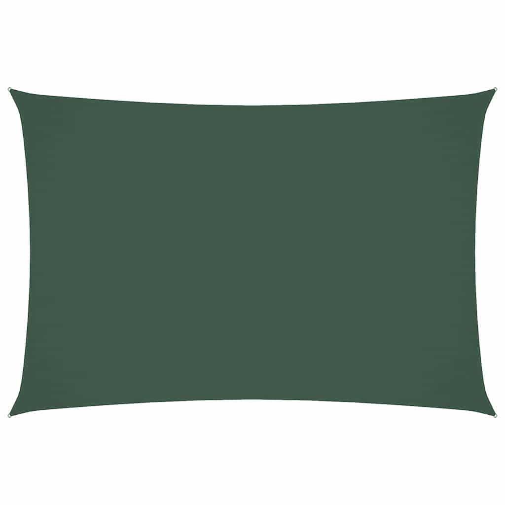 Sunshade Sail Oxford Fabric Rectangular 2.5x4.5 m Width 2.5 m Drop 4.5 m Dark green