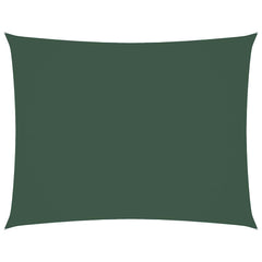 Sunshade Sail Oxford Fabric Rectangular 6x7 m Width 6 m Drop 7 m Dark green