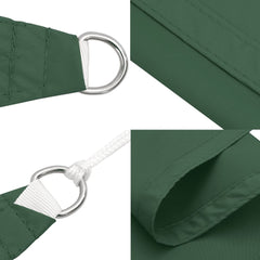 vidaXL Sunshade Sail Oxford Fabric Rectangular 6x7 m Dark Green 5