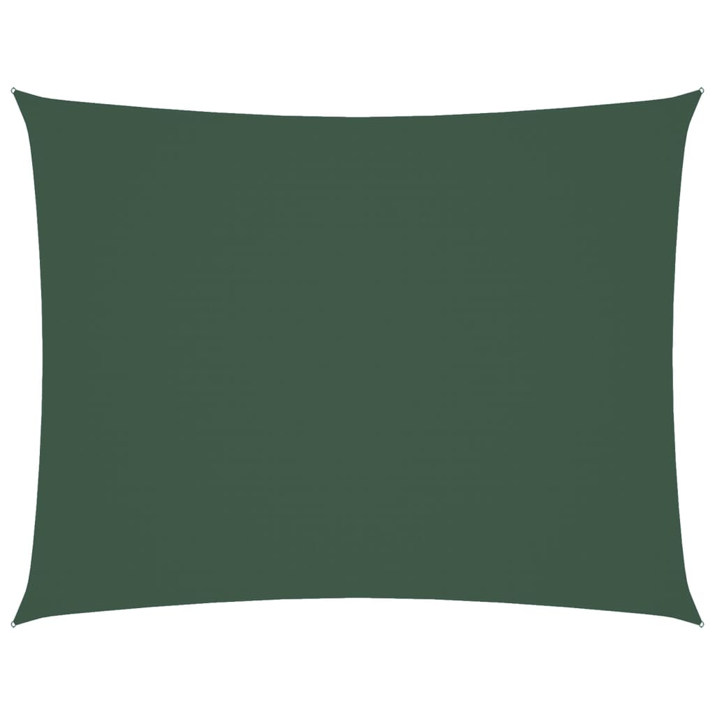 vidaXL Sunshade Sail Oxford Fabric Rectangular 6x8 m Dark Green 2