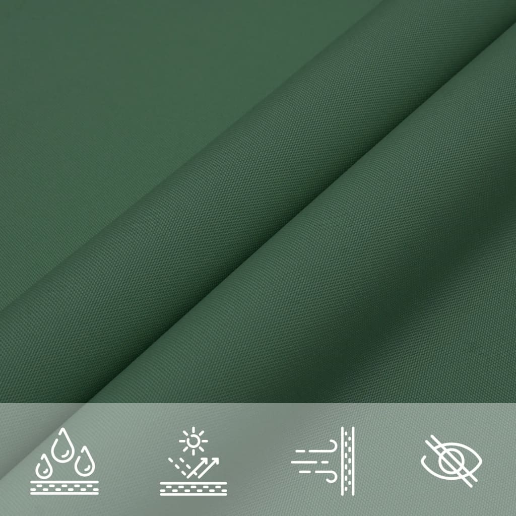 vidaXL Sunshade Sail Oxford Fabric Rectangular 6x8 m Dark Green 5