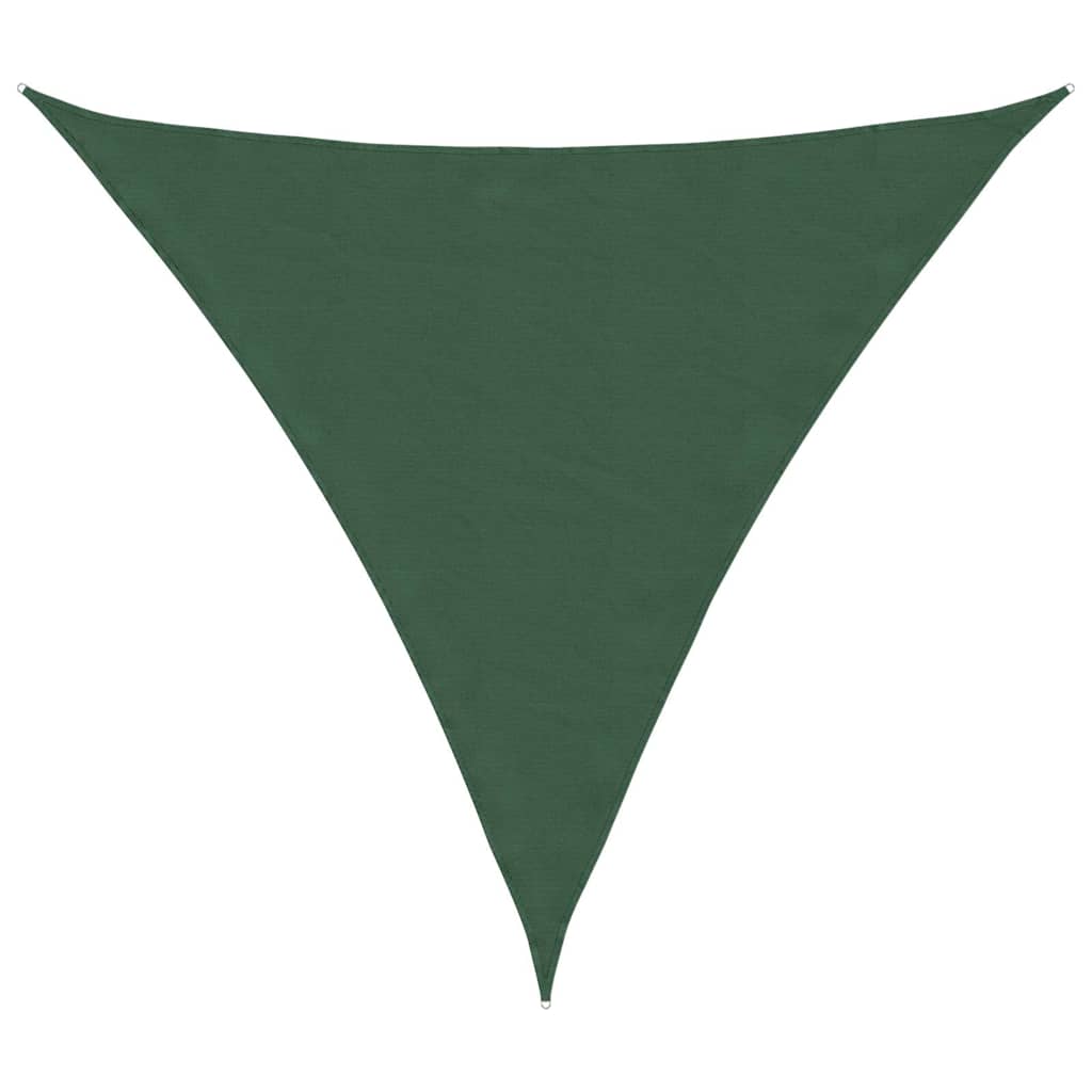 vidaXL Sunshade Sail Oxford Fabric Triangular 5x5x5 m Dark Green 2