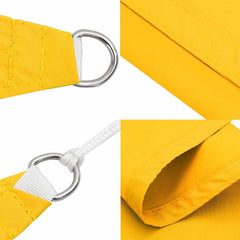 vidaXL Sunshade Sail Oxford Fabric Square 3.6x3.6 m Yellow 6