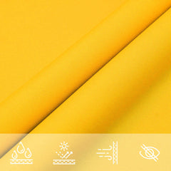 vidaXL Sunshade Sail Oxford Fabric Rectangular 2.5x5 m Yellow 6