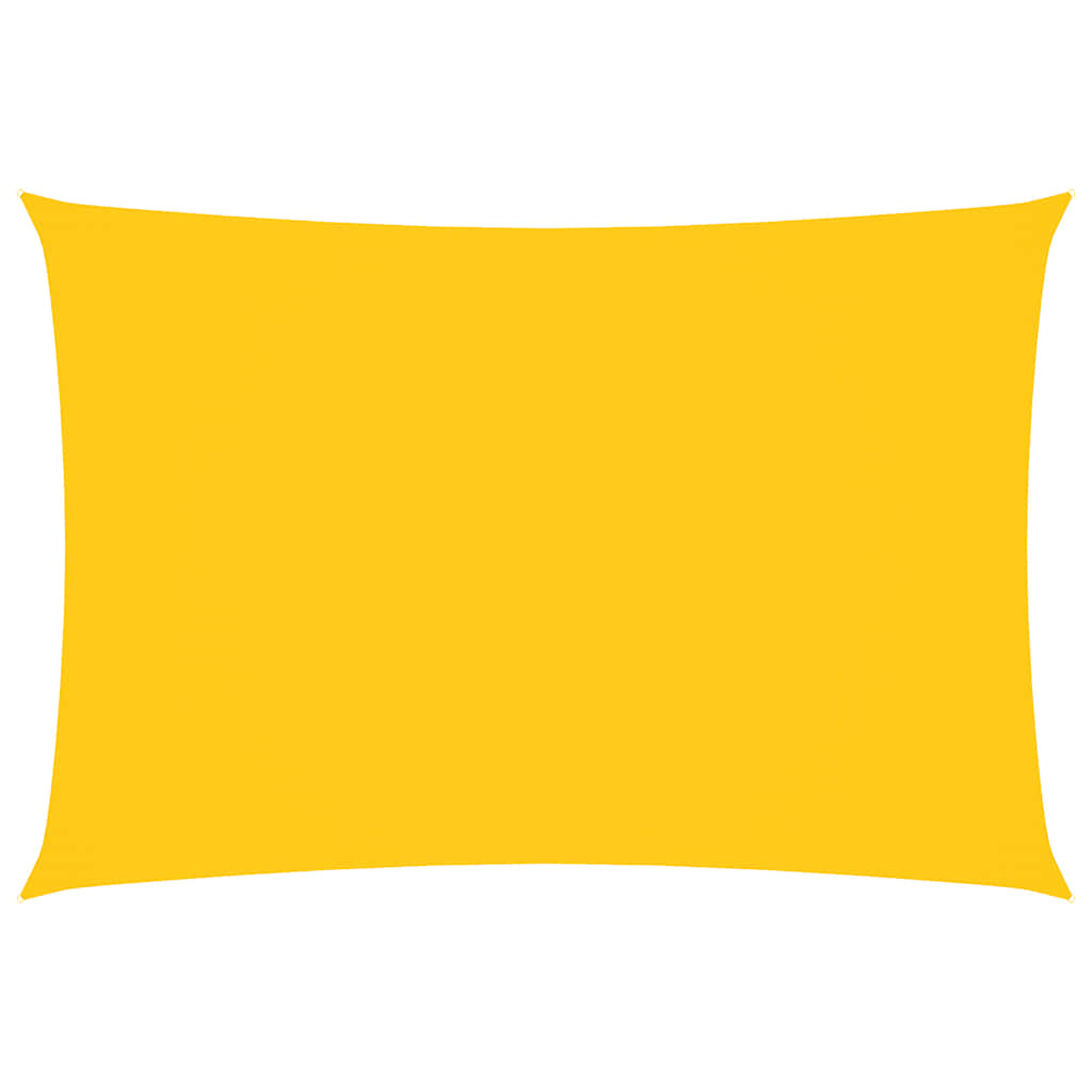 vidaXL Sunshade Sail Oxford Fabric Rectangular 3x5 m Yellow 2
