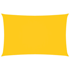 Sunshade Sail Oxford Fabric Rectangular 4x7 m Width 4 m Drop 7 m Yellow