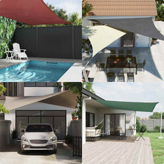vidaXL Sunshade Sail Oxford Fabric Rectangular 5x7 m Yellow 3