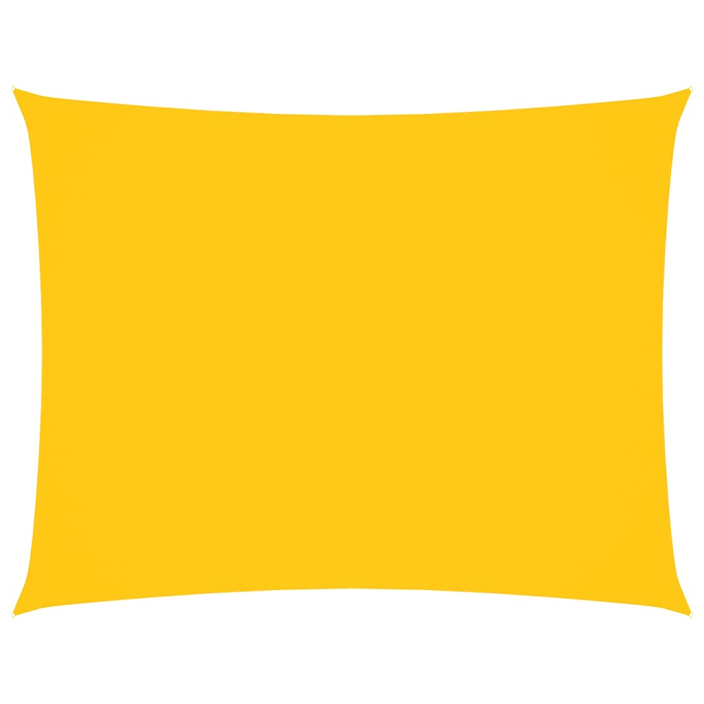 vidaXL Sunshade Sail Oxford Fabric Rectangular 6x8 m Yellow 2