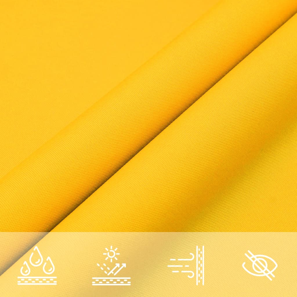 vidaXL Sunshade Sail Oxford Fabric Rectangular 6x8 m Yellow 5