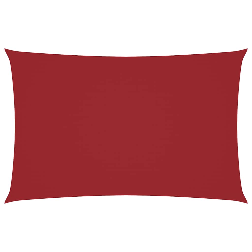vidaXL Sunshade Sail Oxford Fabric Rectangular 2.5x5 m Red 2