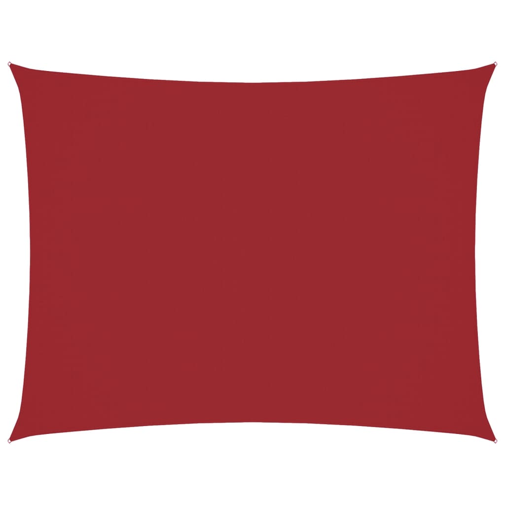 vidaXL Sunshade Sail Oxford Fabric Rectangular 6x8 m Red 2