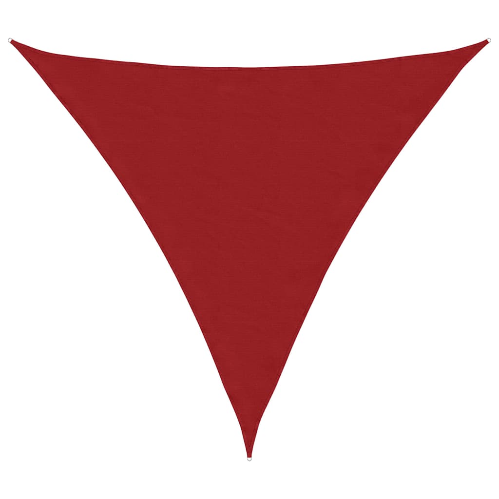 vidaXL Sunshade Sail Oxford Fabric Triangular 4.5x4.5x4.5 m Red 2