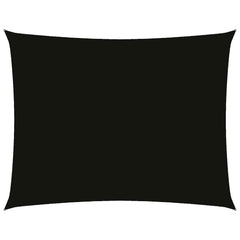vidaXL Sunshade Sail Oxford Fabric Rectangular 3x4 m Black 2