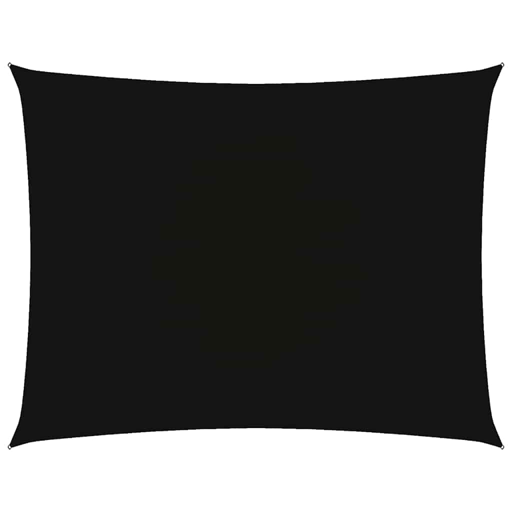 Sunshade Sail Oxford Fabric Rectangular 6x7 m Width 6 m Drop 7 m Black