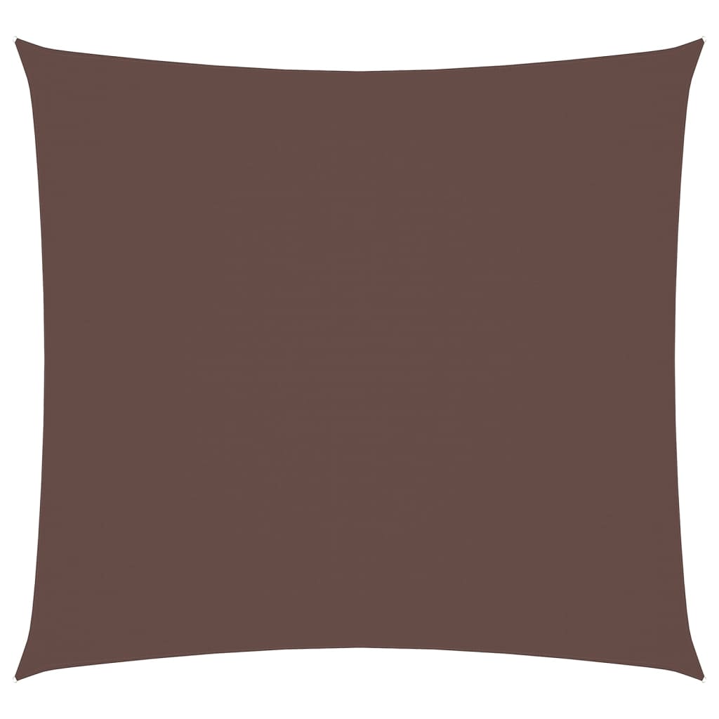 vidaXL Sunshade Sail Oxford Fabric Square 7x7 m Brown 2