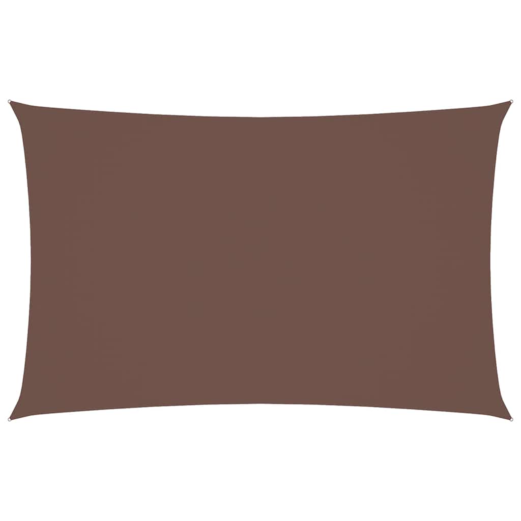 vidaXL Sunshade Sail Oxford Fabric Rectangular 2.5x5 m Brown 2