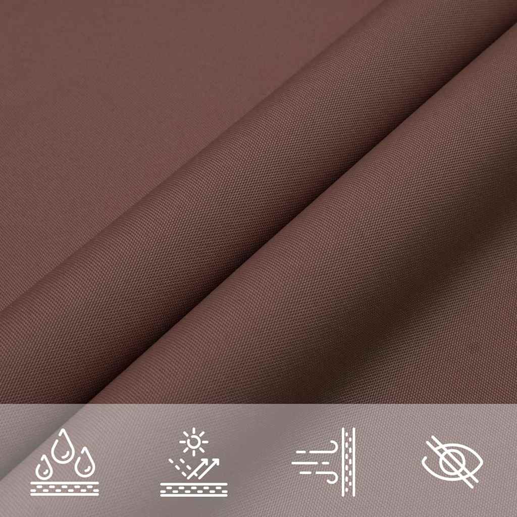 Sunshade Sail Oxford Fabric Triangular 6x6x6 m Brown