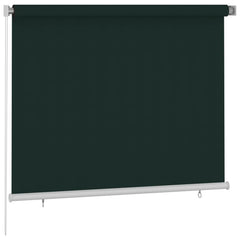 vidaXL Outdoor Roller Blind 185(W)x140(H) cm Dark Green HDPE 2