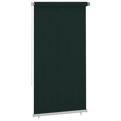 vidaXL Outdoor Roller Blind 125(W)x230(H) cm Dark Green HDPE 2