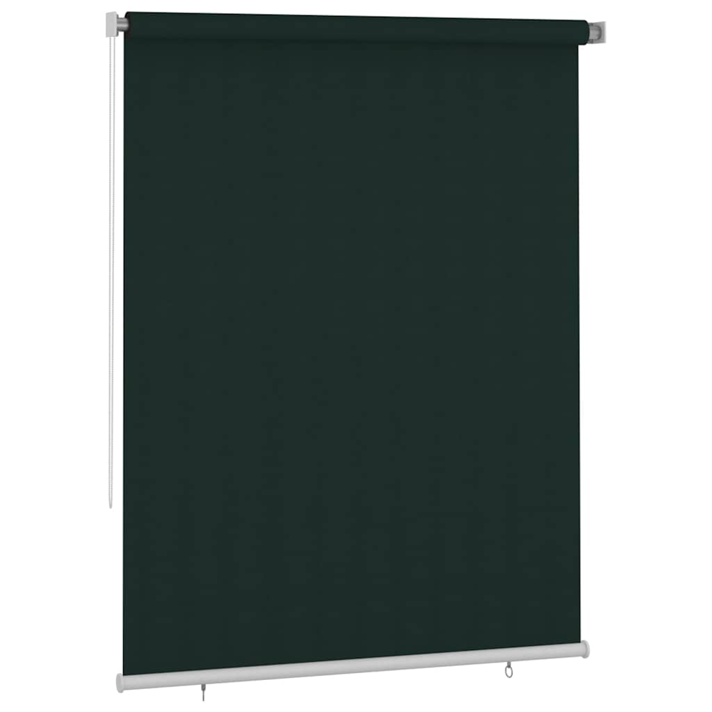 vidaXL Outdoor Roller Blind 185(W)x230(H) cm Dark Green HDPE 2