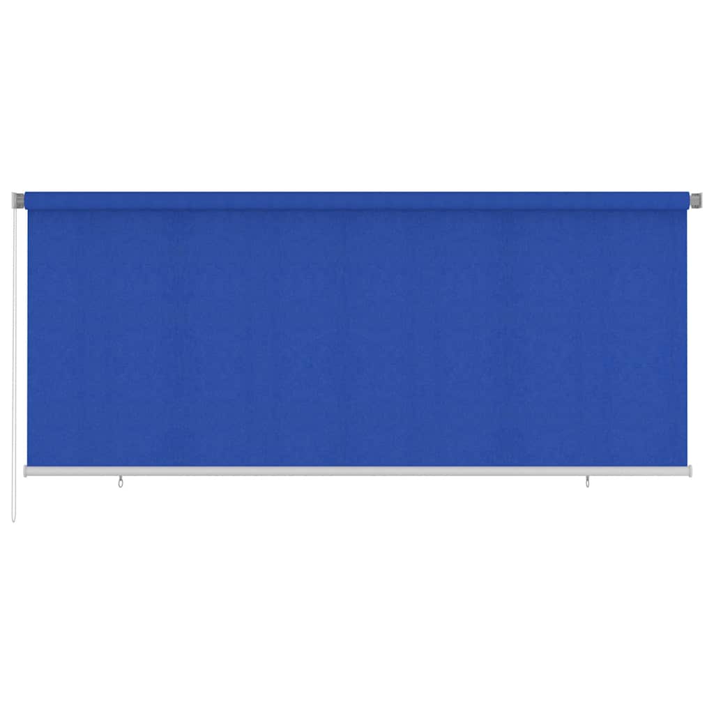 vidaXL Outdoor Roller Blind 355(W)x140(H) cm Blue HDPE 1