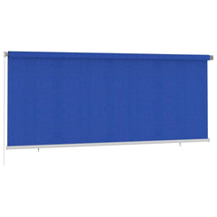 vidaXL Outdoor Roller Blind 355(W)x140(H) cm Blue HDPE 2
