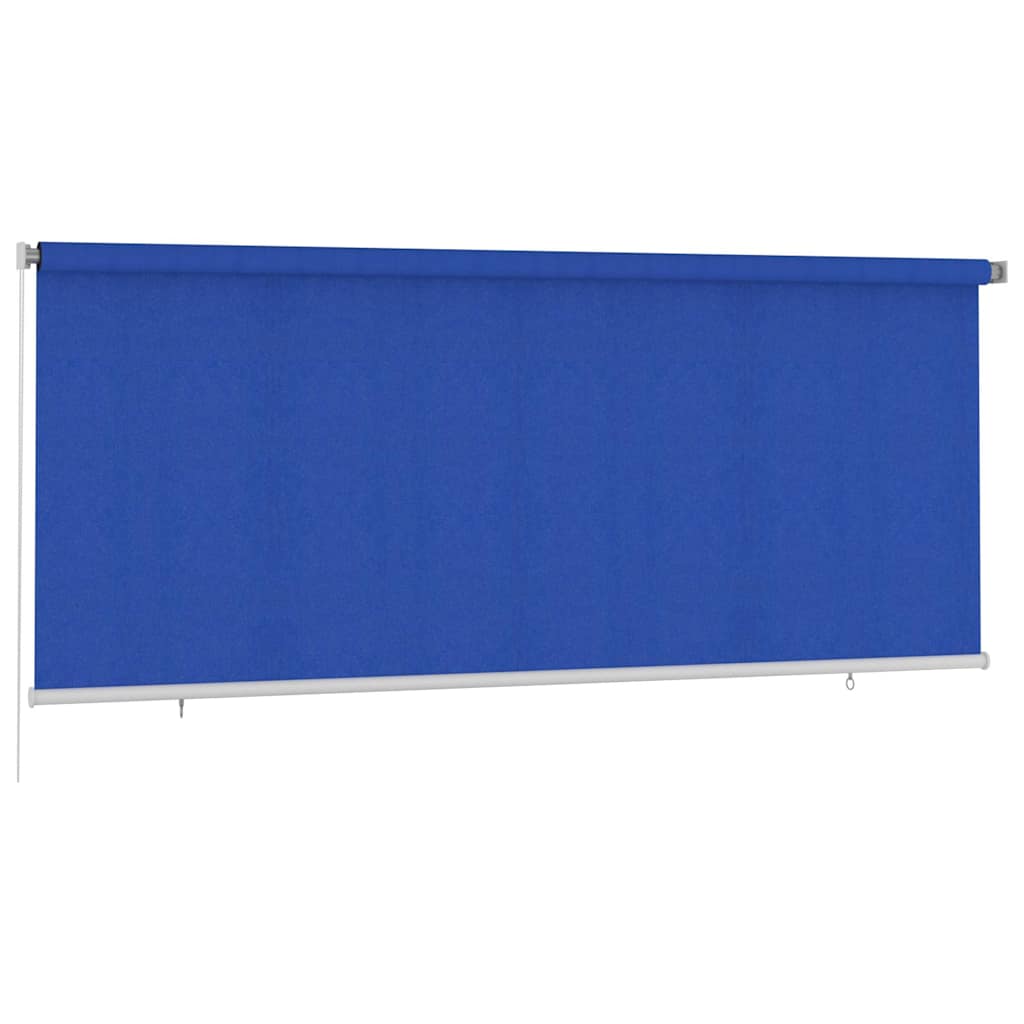 vidaXL Outdoor Roller Blind 355(W)x140(H) cm Blue HDPE 2