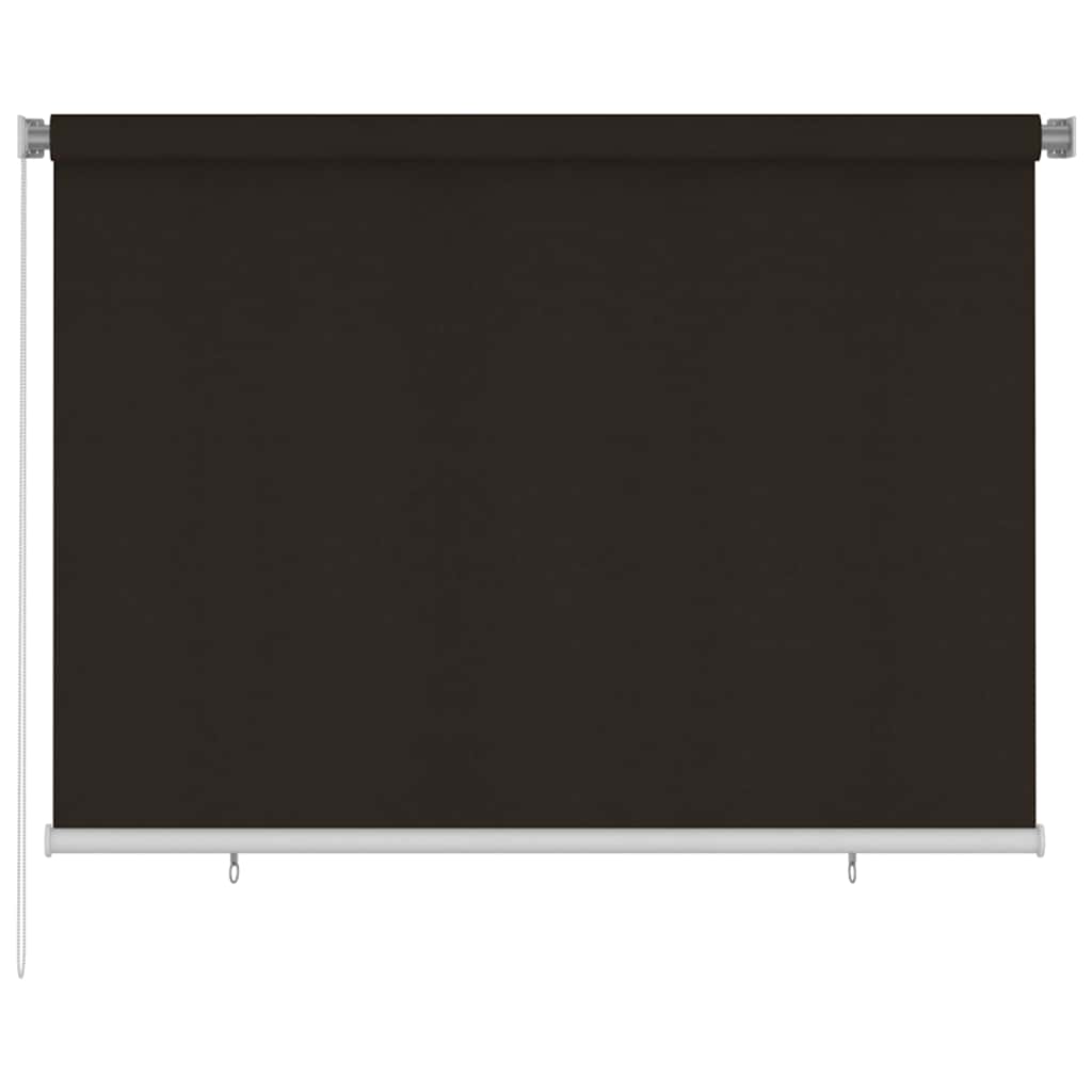 vidaXL Outdoor Roller Blind 205(W)x140(H) cm Brown HDPE 1