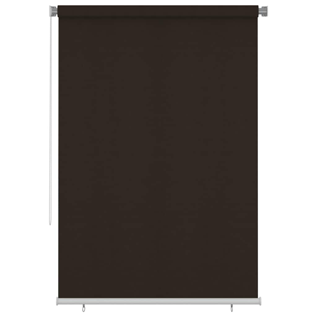 vidaXL Outdoor Roller Blind 165(W)x230(H) cm Brown HDPE 1