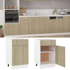 vidaXL Drawer Bottom Cabinet | Sonoma Oak | Engineered Wood | Medium 2