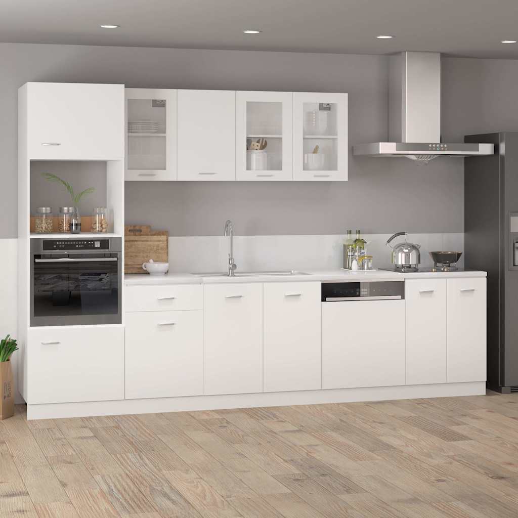 vidaXL Hanging Glass Cabinet | White | Engineered wood, Glass | 60 cm 3